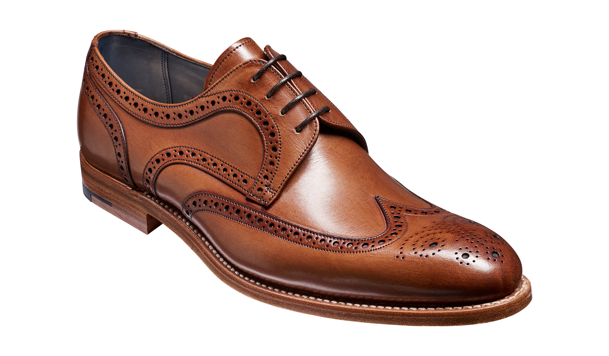 Victor - A brown hand painted men's derby by Barker Shoes. 