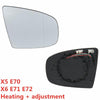 LEFT Side Rearview Wing Mirror Glass Heated for BMW X5 E70 X6 E71 E72 + Adjustment
