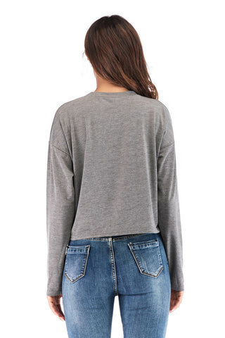Casual Long Round Neck T-Shirt