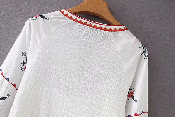 Premium Chic Floral Embroidered Dress