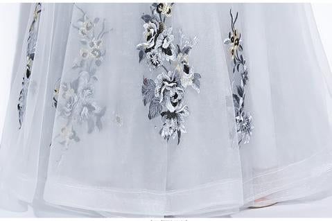 Grey Elegant Wedding Dresses