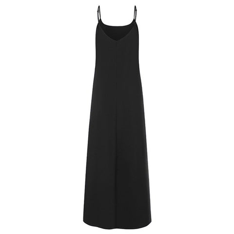 Loose Backless Cami Maxi Dress