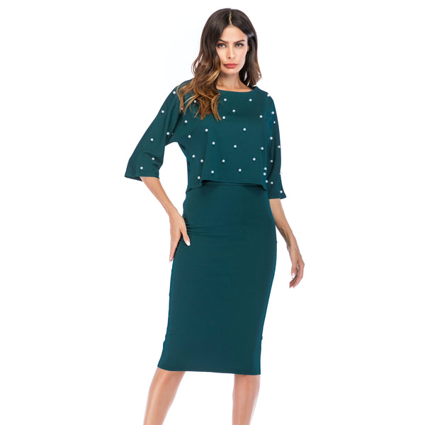 Round Neck Short T-Shirt & Skirt Set