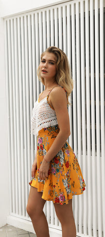 Strap Print Dress