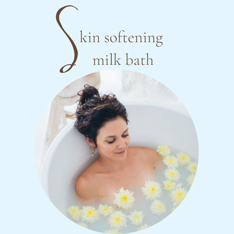 skin softening milk bath Colleen Fletcher