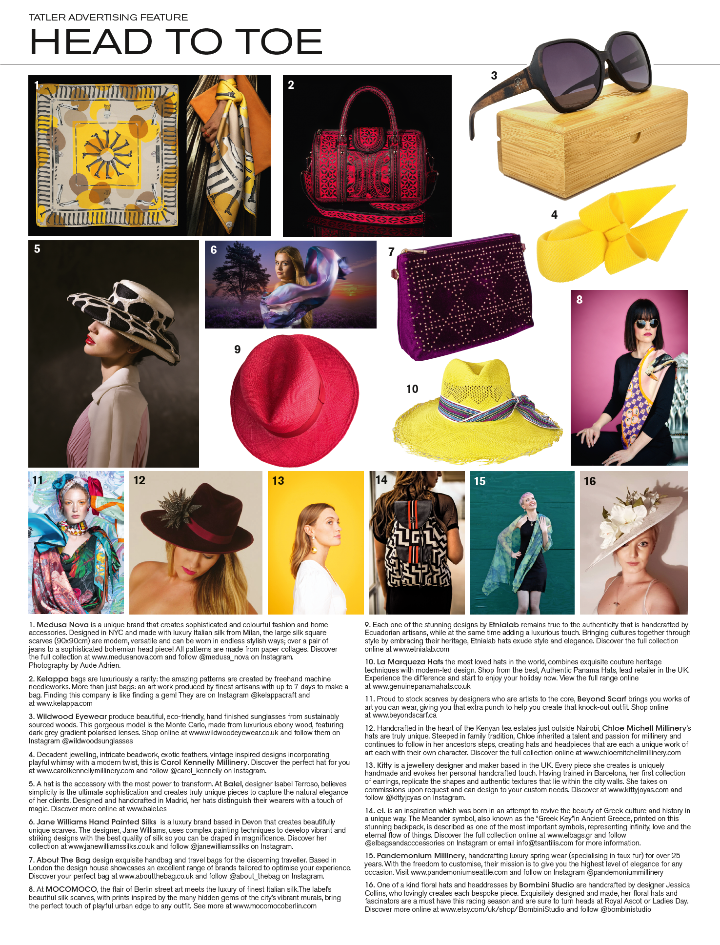 Genuine Panama Hats UK feautured in Tatler Magazine, Traveller Condenast UK