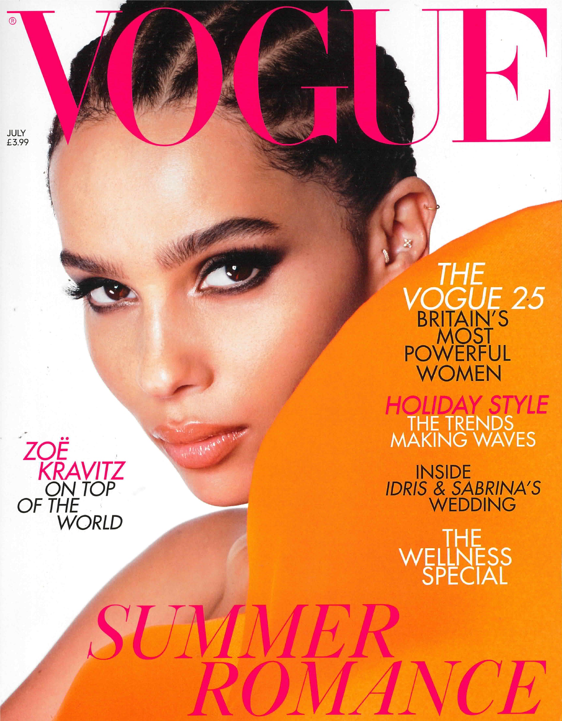 ZOE KRAVITZ ON THE TOP OF THE WORLD VOGUE MAGAZINE FEATURES LA MARQUEZA HATS