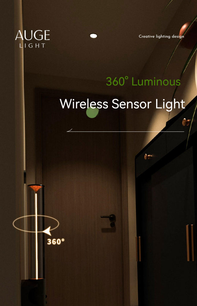 Augelight wireless sensor light people come to light wiring-free human body sensor closet cabinet night light ambient light
