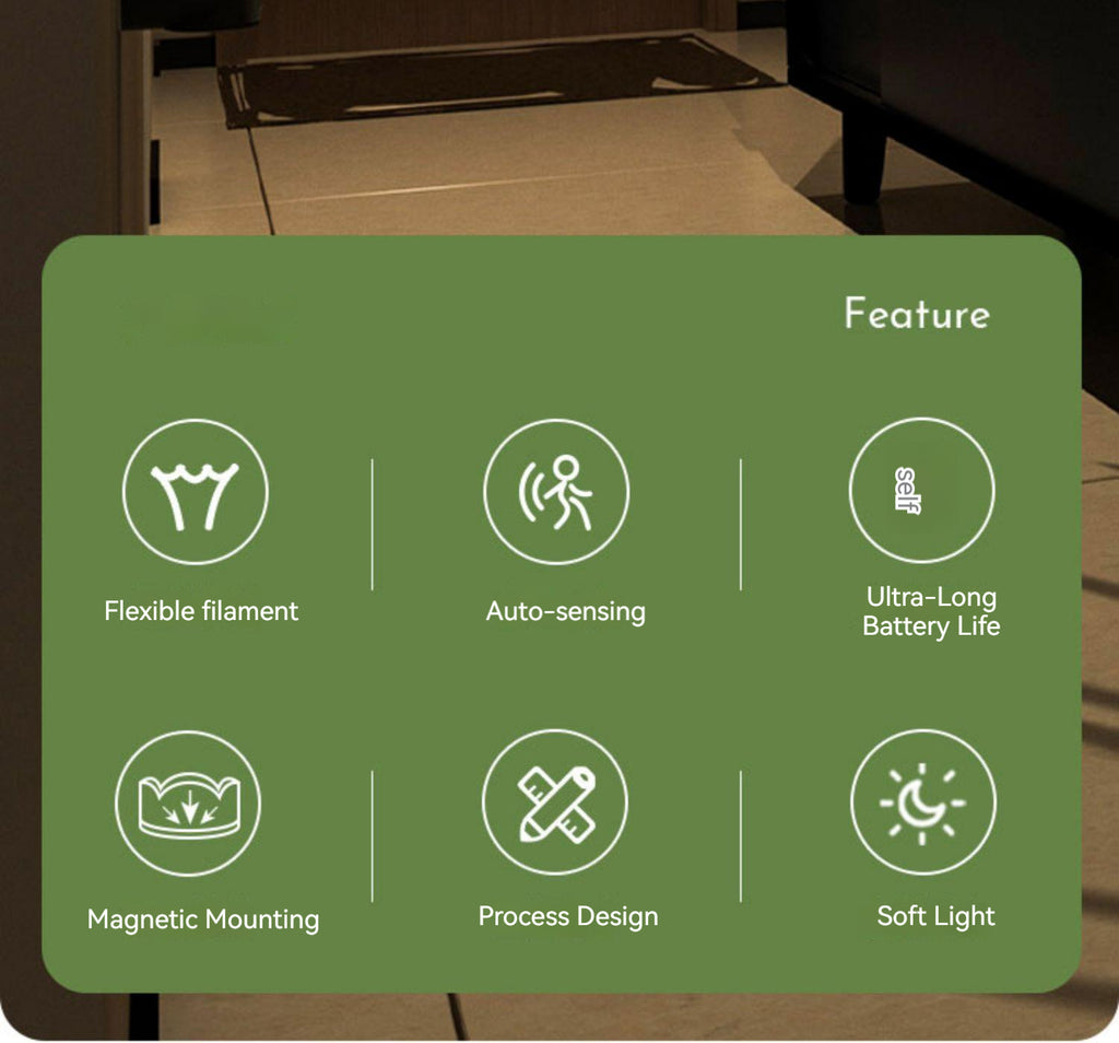 Augelight wireless sensor light people come to light wiring-free human body sensor closet cabinet night light ambient light