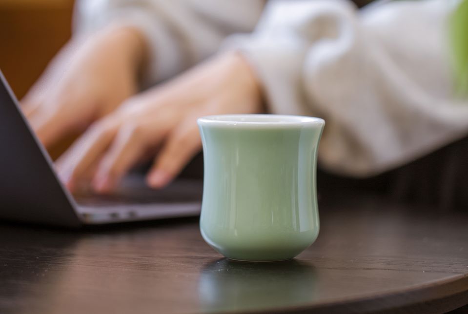CCC Ceramic Cup Ice-cracked Pink Coffee Smells the Fragrance Sharing Cup Cafe Produced Cup Boutique Tasting Cup