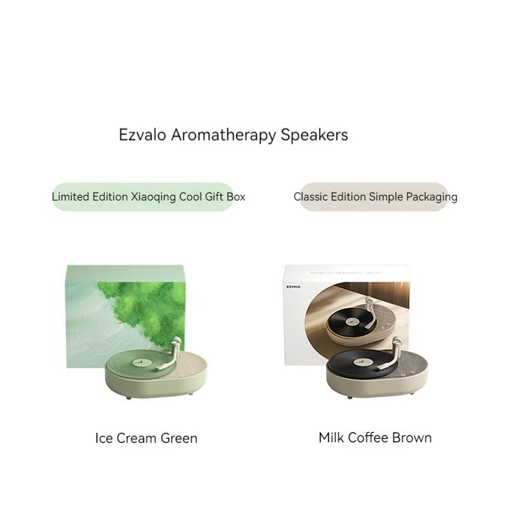EZVALO Aromatherapy Bluetooth Speaker with Atmosphere Light Bedroom Multifunctional Night Light Sleep Light Retro Birthday Gift