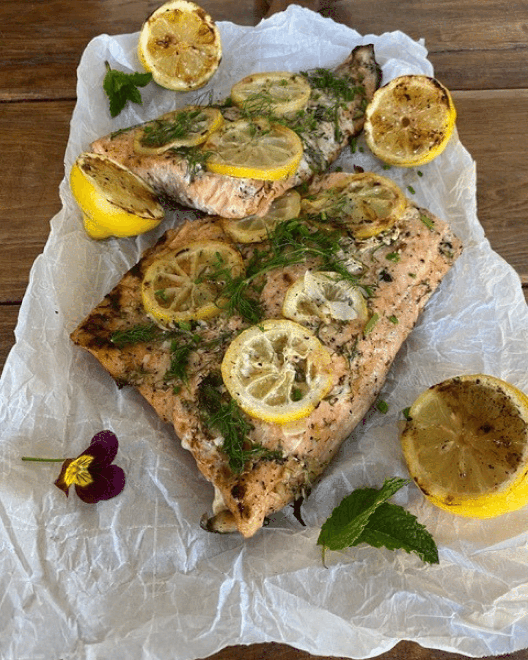 lemon dill grilled salmon