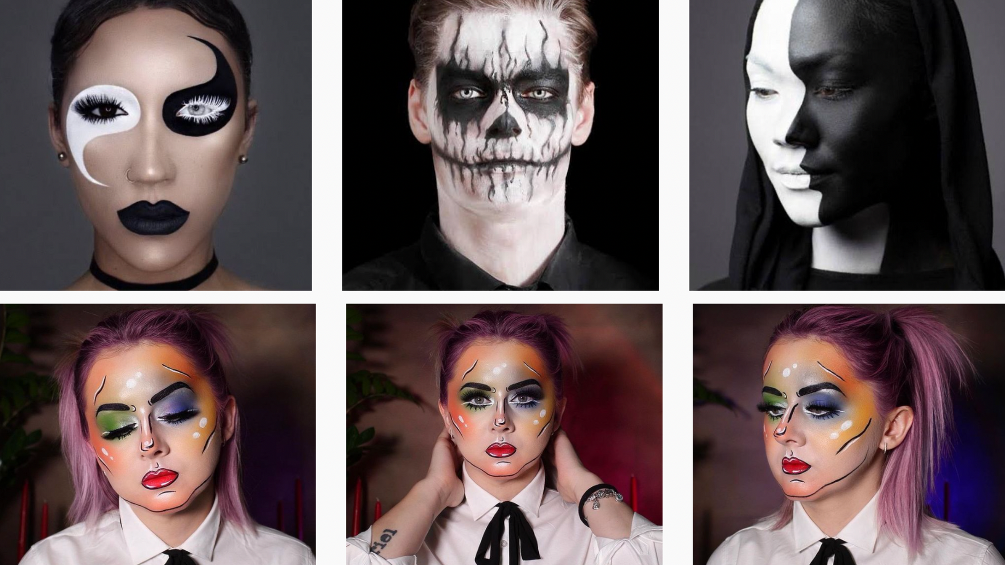 13 DIY Halloween Makeup Ideas Using Only What You Have No Costumes