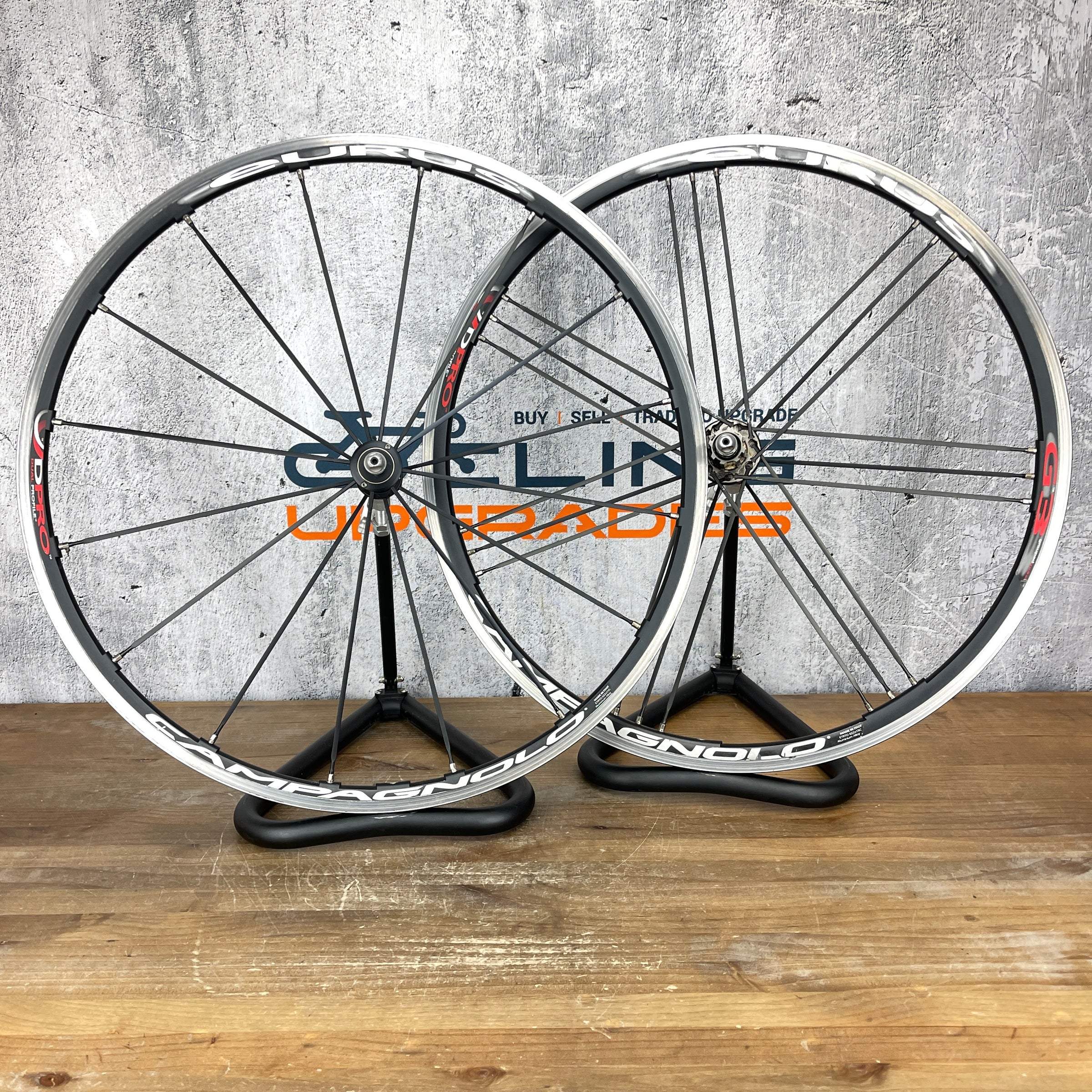 Campagnolo Eurus Dpro G3 Alloy Clincher Wheelset Rim Brake 1574g – CyclingUpgrades.com