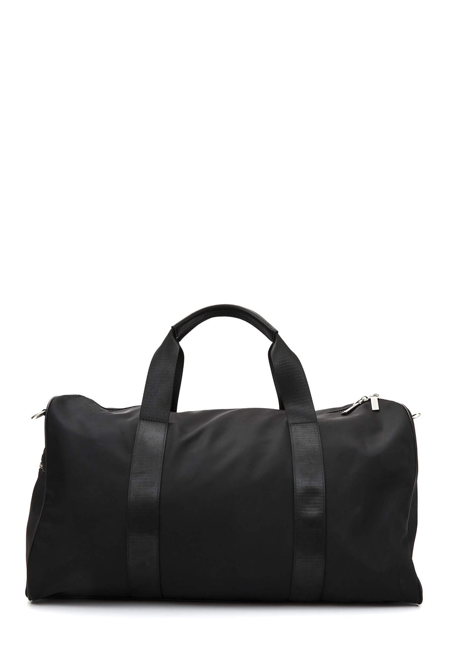 The Peta | Black Nylon Duffle Bag | Nakedvice