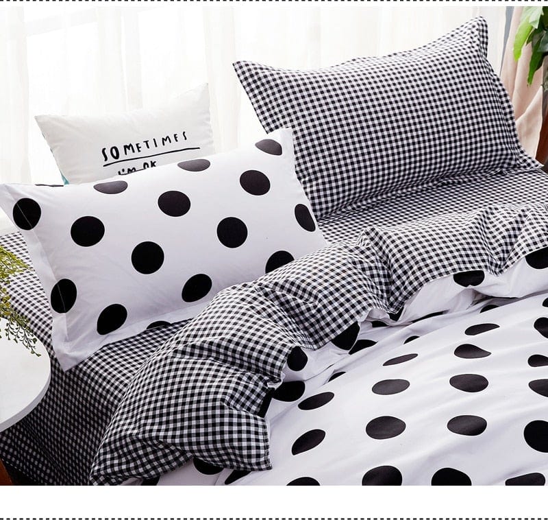 Arriba 91+ imagen kate spade black and white polka dot bedding -  