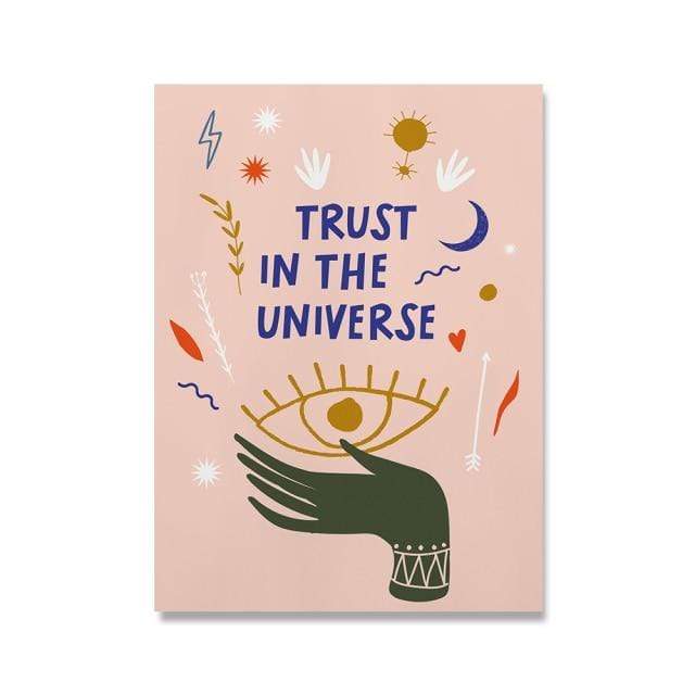 Trust In The Universe Canvas Wall Art