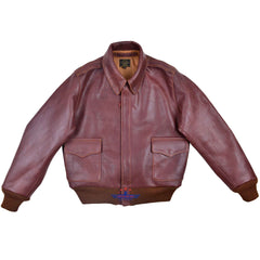 Repro A2 J. A. Dubow Mfg Co Contract 27798 Horsehide Reddish Brown