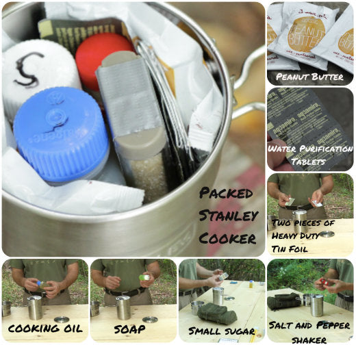 DIY - Survival / Bug Out - Hunting Fishing Cooking Kit - SERE Sling Bow /  SlingShot - First Look 