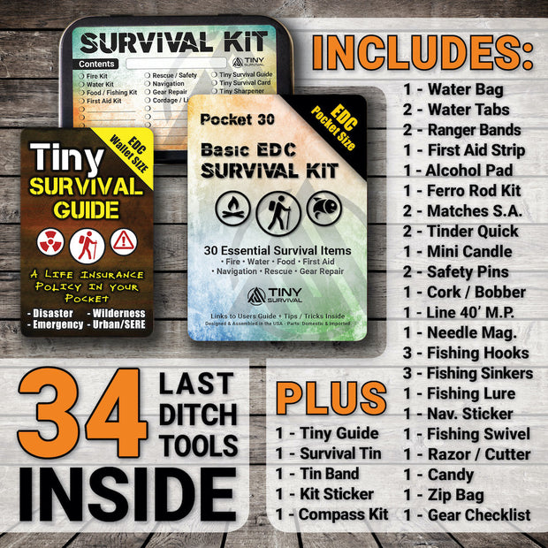 Tiny Survival - EDC Emergency, Disaster, Adventure, Survival Gear ...