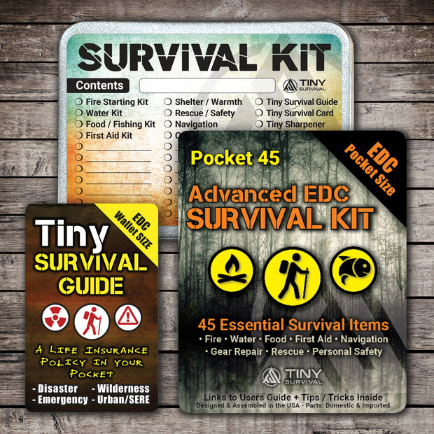 DIY - Altoids® Tin - Tiny Survival Kit Checklist Stickers - 3 Pack