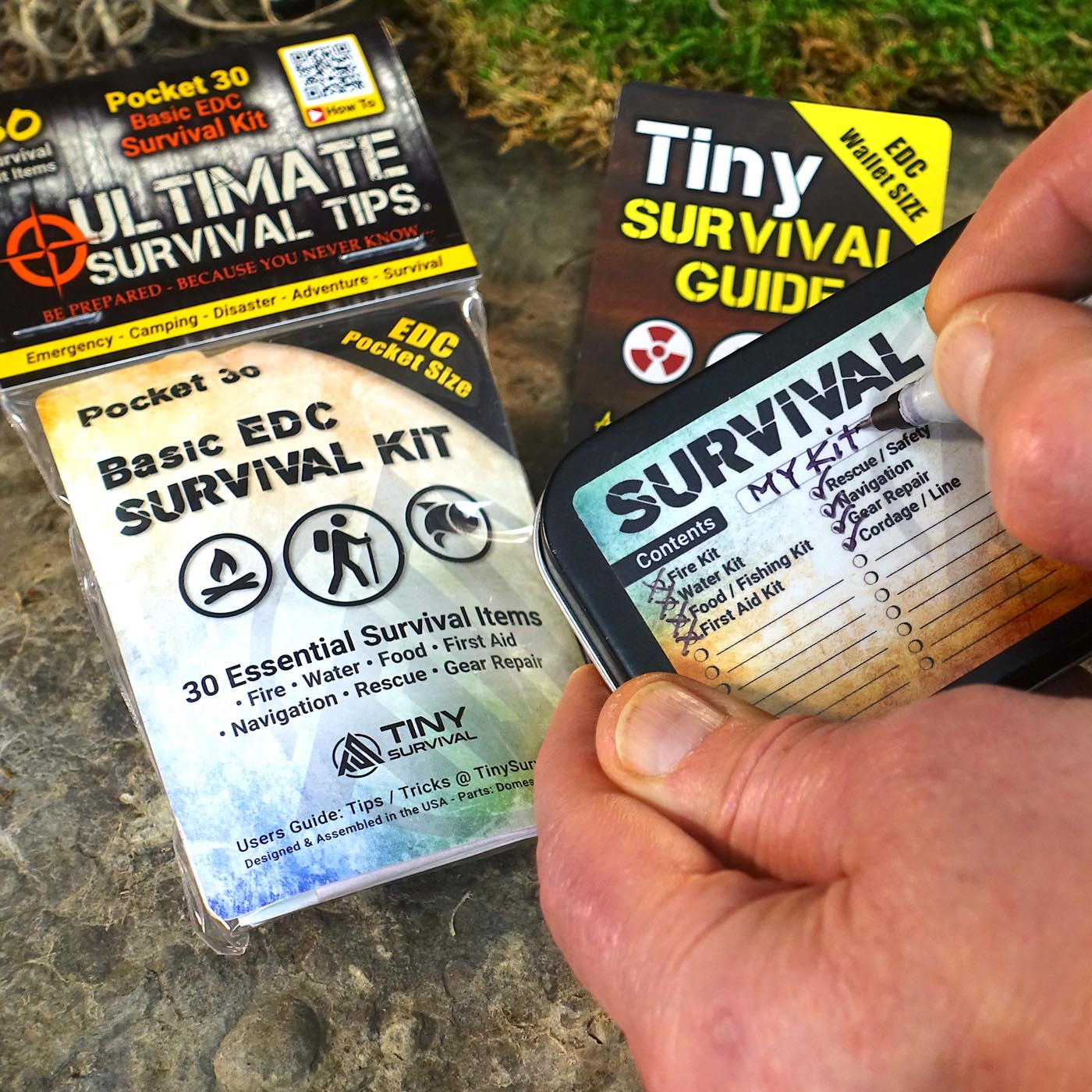 Essential EDC Tiny Survival Kit Build Bundle Ultimate Survival Tips   Pocket 30 Bundle E 1800x1800 