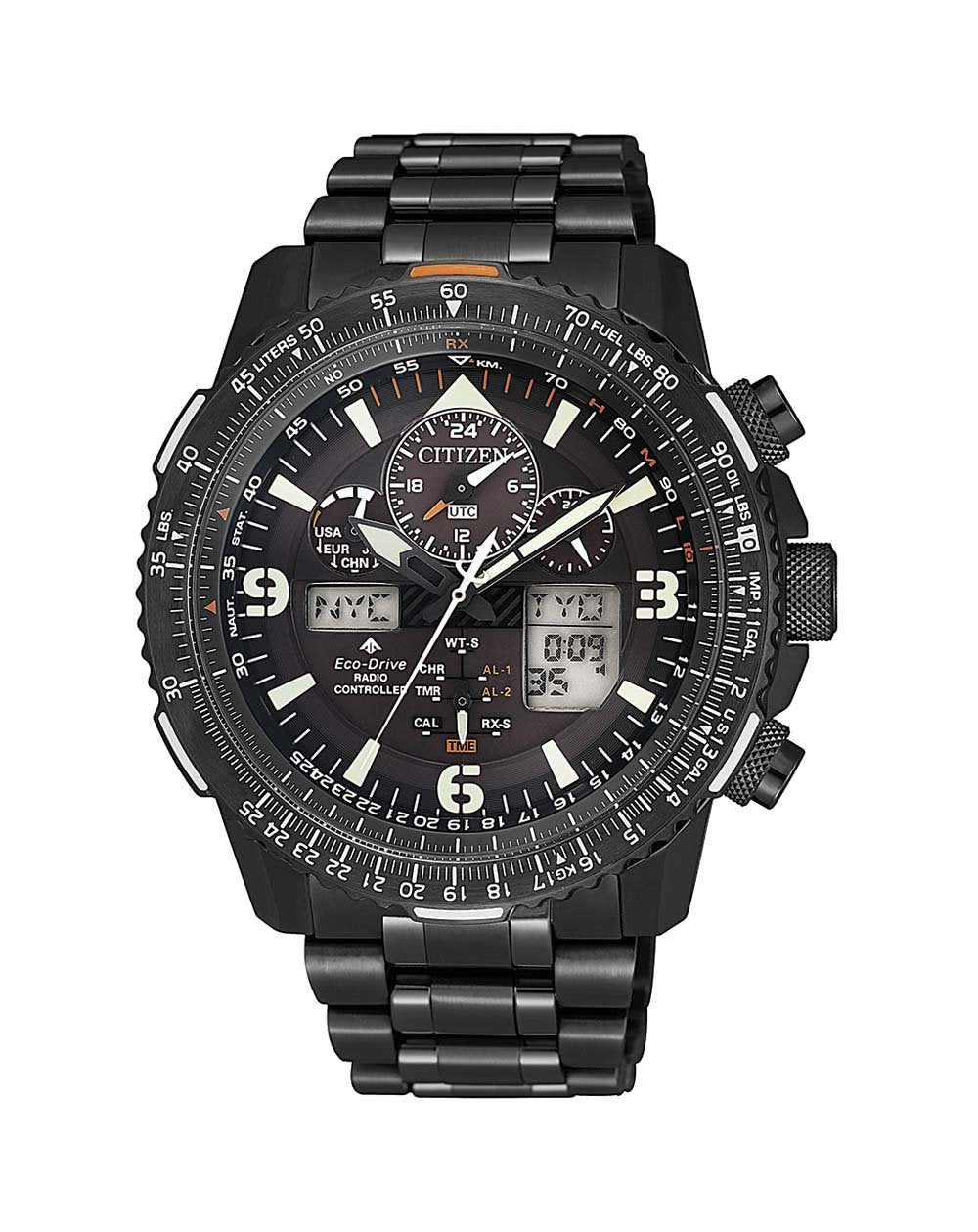 Citizen Promaster Black Sky Nighthawk Eco-Drive Pilot Watch - JY8085-8