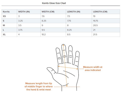 Kerrits Glove Size Guide