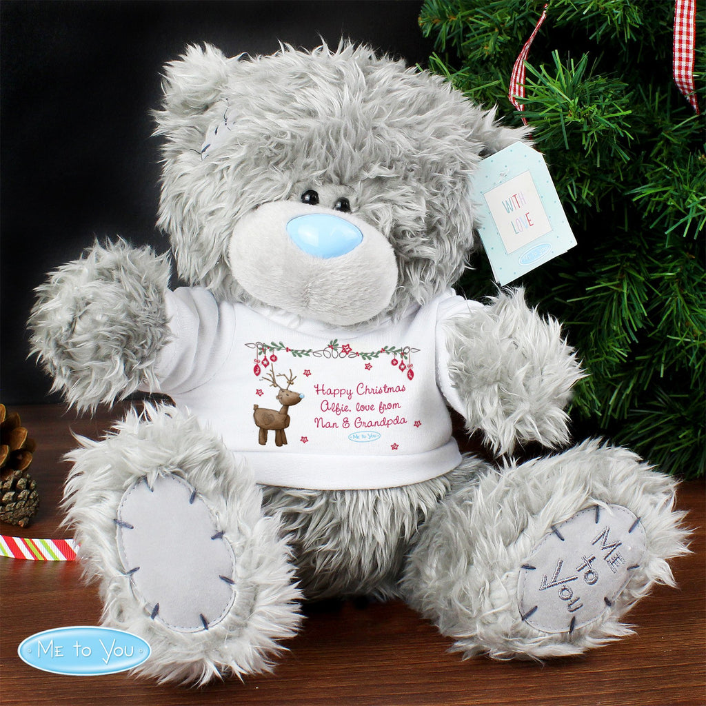 personalised christmas teddy