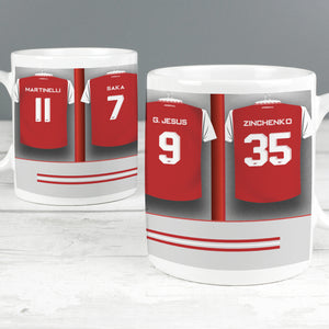 Personalised Arsenal FC Dressing Room Ceramic Mug - Personalised Books-Personalised Gifts-Baby Gifts-Kids Books