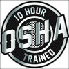 OSHA 10 hour Trained Hard Hat Sticker