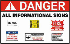 Collection of our informational safety signs and stickers