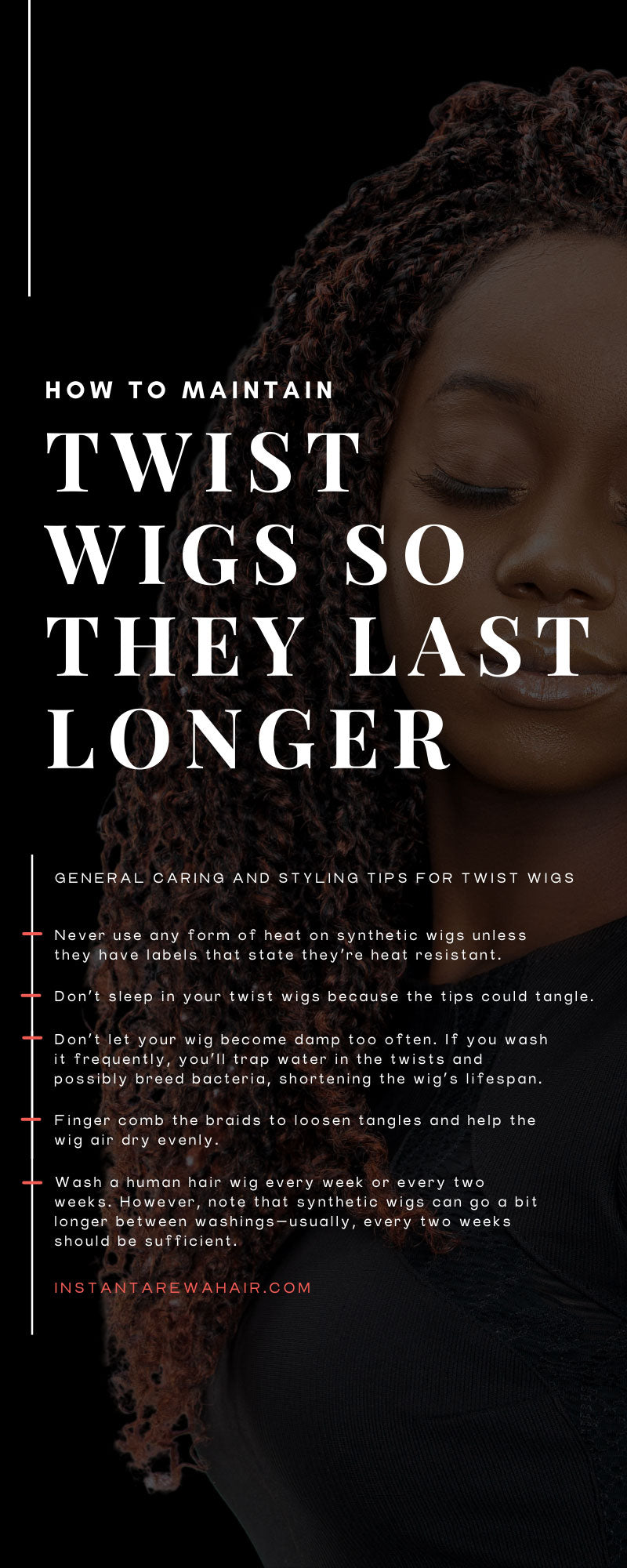 How To Maintain Twist Wigs so They Last Longer