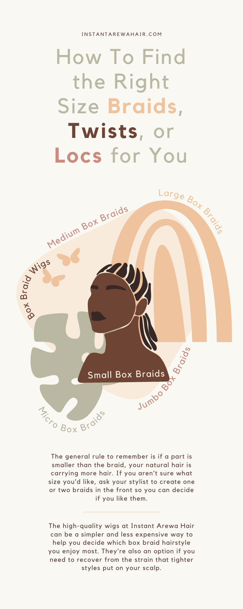 How To Find the Right Size Braids, Twists, or Locs for You