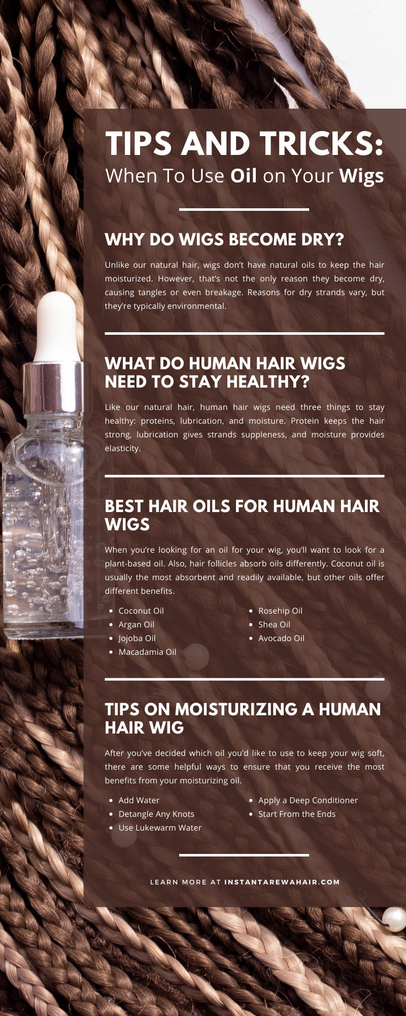 Tips and Tricks: When To Use Oil on Your Wigs