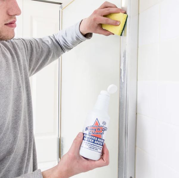 clean shower tiles