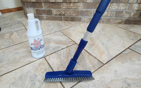 Bring it on cleaner and grout scrub brush