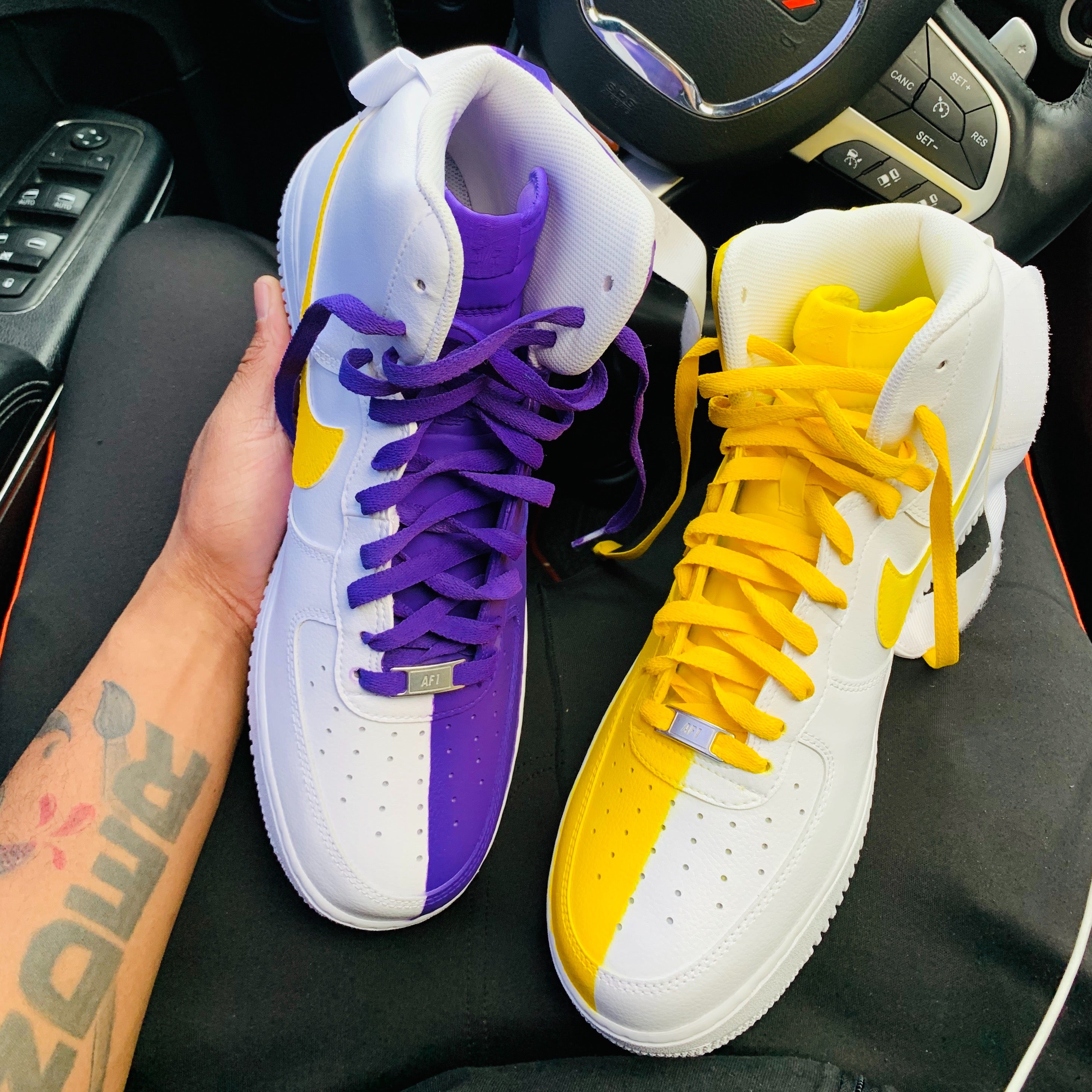 custom air force 1 lakers