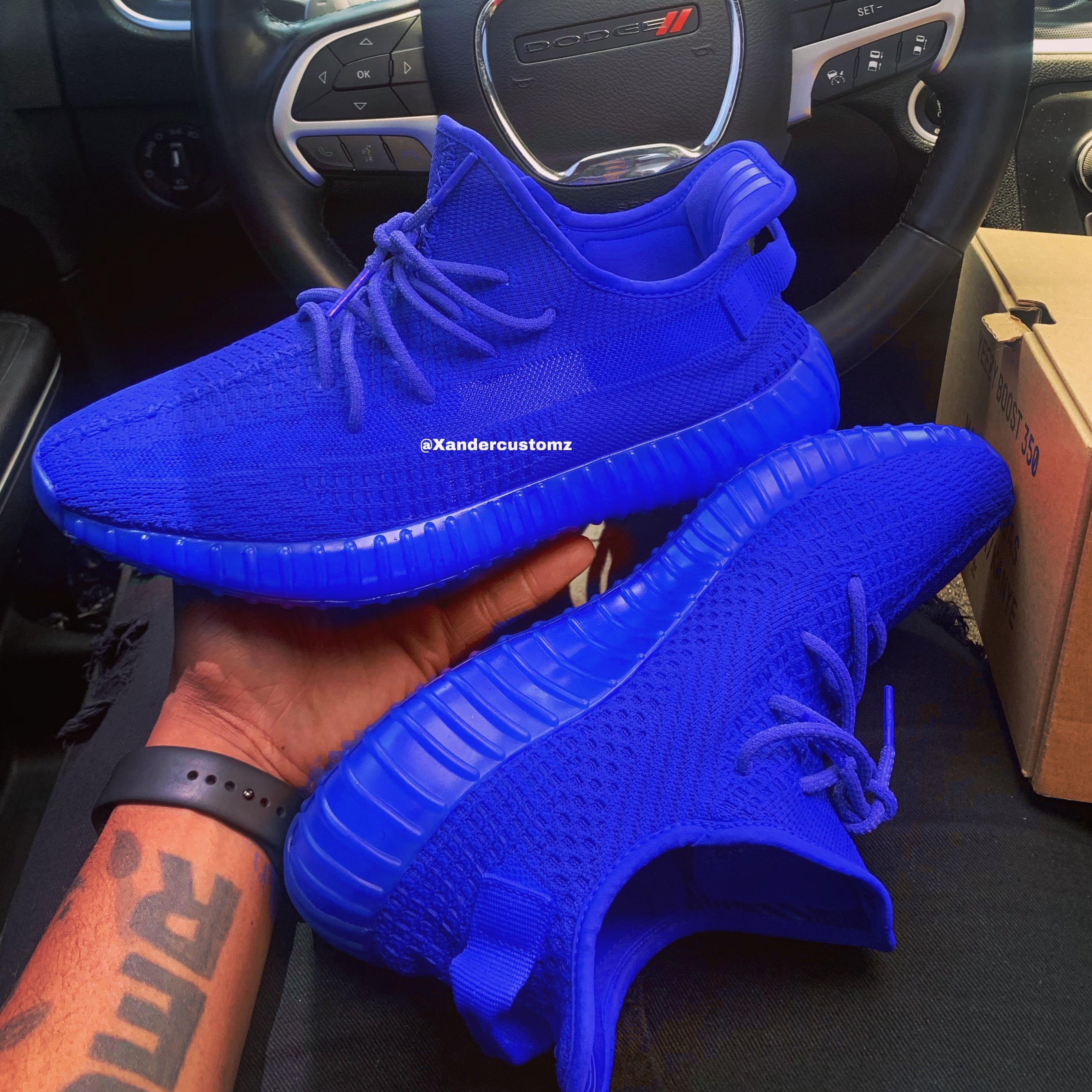 royal blue yeezys