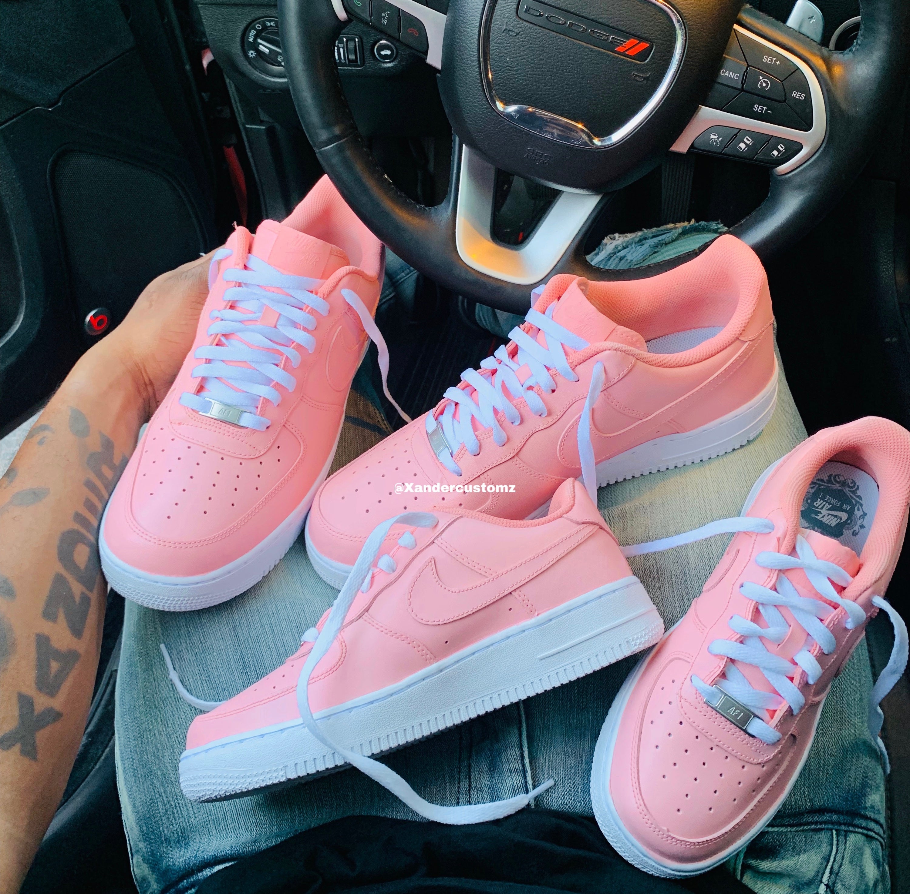 pink air force ones for men