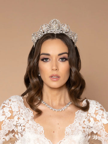 Spencer Royal Pearls Swarovski Bridal Crown