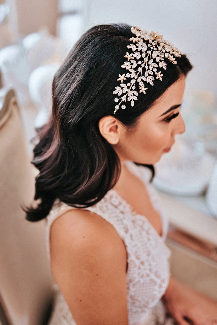 Buy Amorette Bridal Headband Swarovski Headpiece Online Ellee