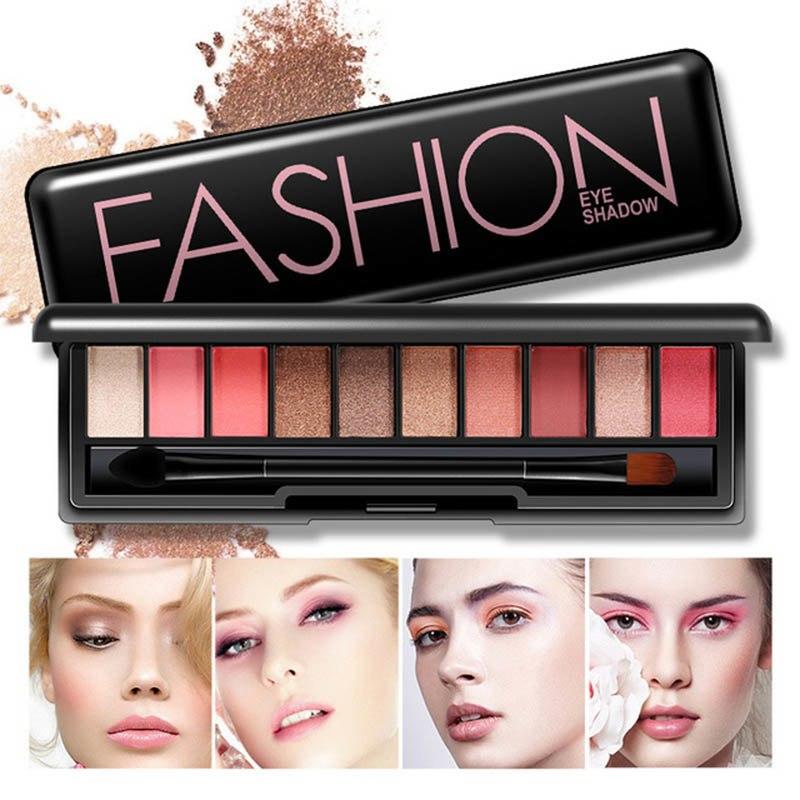 10 Colors Fashion Eye Shadow Smoked Powder Palette