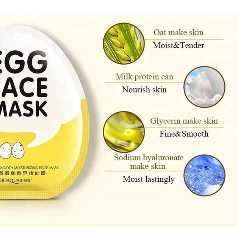 Egg Facial Mask - Smooth Moisturizing