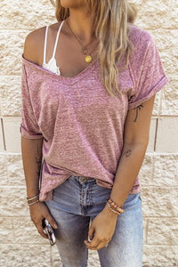 Pretty in Pink V Neck Tee