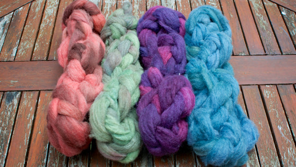 Variegated dyed fibre for Fernhill Farm
