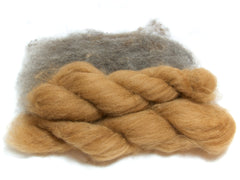 Carded wool and alpaca fibre