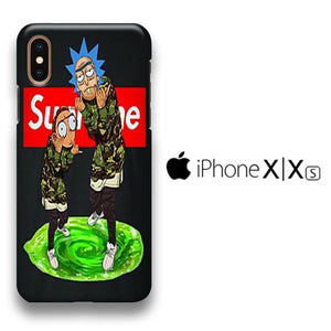 Rick And Morty Supreme Wallpaper Iphone Xs 3d Case