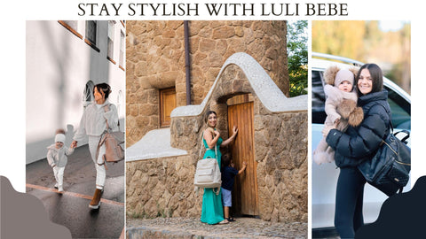 stay stylish with luli bebe - diaper bag
