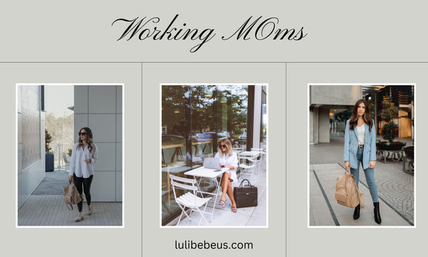 working moms with luli bebe diaper bag